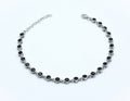 silver black bileklik