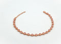 gold pink heart bileklik